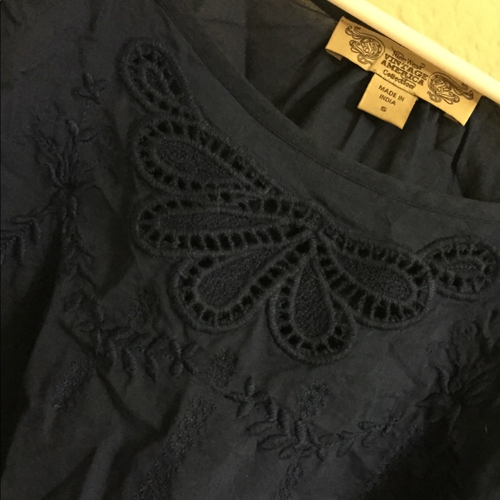 Navy blouse